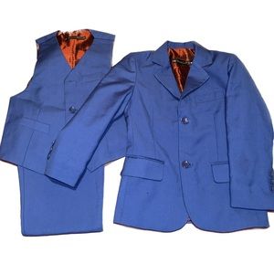 Royal blue 3-Piece Tuxedo Boys Size 5